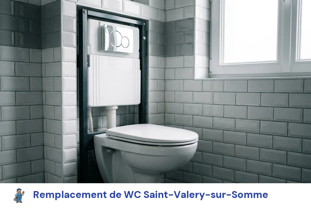 Remplacement de WC à Saint-Valery-sur-Somme