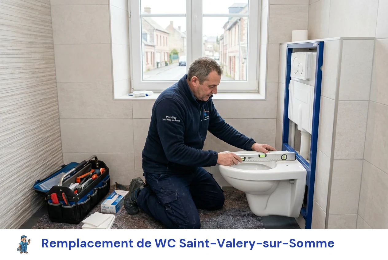 Remplacement de WC à Saint-Valery-sur-Somme